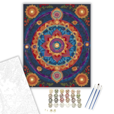 Számfestő.hu Chakra Harmónia Mandala - számfestő készlet – 50×60 cm (Keret nélkül) kreatív és készségfejlesztő