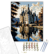 Számfestő.hu Château de Chambord - számfestő készlet – 50×60 cm (Keretre feszítve) kreatív és készségfejlesztő