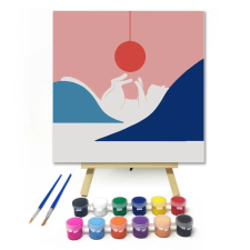 Számfestő.hu Cica Játék - gyerek számfestő készlet – 40×40 cm (Keretre feszítve) kreatív és készségfejlesztő