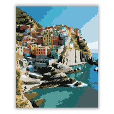 Számfestő.hu Cinque Terre Reggeli Fényben - számfestő készlet kreatív és készségfejlesztő