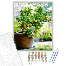 Számfestő.hu Citromfa - számfestő készlet – 40×50 cm (Keretre feszítve) kreatív és készségfejlesztő