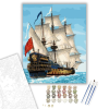 Számfestő.hu Csatahajó - számfestő készlet – 50×60 cm (Keret nélkül)