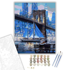 Számfestő.hu Csendes este - számfestő készlet – 40×50 cm (Keretre feszítve) kreatív és készségfejlesztő