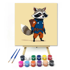 Számfestő.hu Csillagok közötti úton - gyerek számfestő készlet – 40×40 cm (Keret nélkül) kreatív és készségfejlesztő