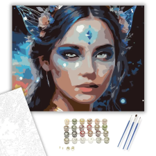 Számfestő.hu Csillagpor Tündér - számfestő készlet – 50×60 cm (Keretre feszítve) kreatív és készségfejlesztő