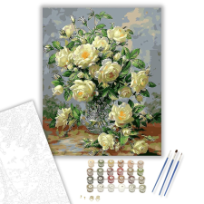 Számfestő.hu Csodálatos rózsa - számfestő készlet – 40×50 cm (Keretre feszítve) kreatív és készségfejlesztő