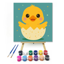 Számfestő.hu Cuki Kiskacsa a Tojásból - gyerek számfestő készlet kreatív és készségfejlesztő
