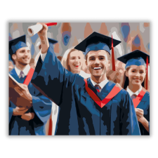 Számfestő.hu Diplomás Fiatalok Ünneplése - számfestő készlet kreatív és készségfejlesztő