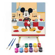 Számfestő.hu Egér a konyhában - gyerek számfestő készlet – 20×20 cm (Keretre feszítve) kreatív és készségfejlesztő