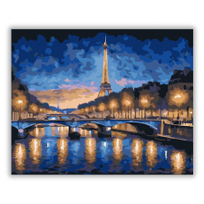 Számfestő.hu Eiffel-torony Éjszakai Fényekben - számfestő készlet kreatív és készségfejlesztő
