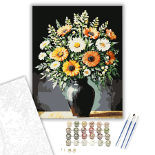 Számfestő.hu Éjszakai kert színkavalkádja - számfestő készlet – 40×50 cm (Keretre feszítve) kreatív és készségfejlesztő