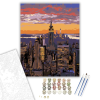 Számfestő.hu Empire State Building Alkonyatkor - számfestő készlet – 40×50 cm (Keretre feszítve)
