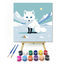 Számfestő.hu Feketelábú - gyerek számfestő készlet – 40×40 cm (Keretre feszítve) kreatív és készségfejlesztő