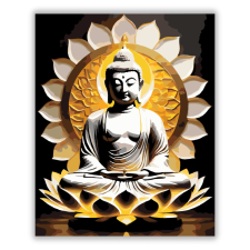 Számfestő.hu Fénylő Buddha Lótuszban - számfestő készlet kreatív és készségfejlesztő