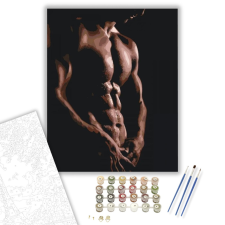 Számfestő.hu Férfi felsőtest - számfestő készlet – 40×50 cm (Keretre feszítve) kreatív és készségfejlesztő