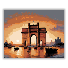 Számfestő.hu Gateway of India Naplementében - számfestő készlet kreatív és készségfejlesztő