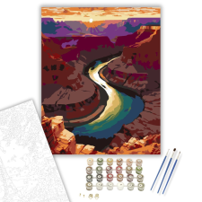 Számfestő.hu Grand Canyon Naplementében - számfestő készlet – 80×100 cm (Keretre feszítve) kreatív és készségfejlesztő