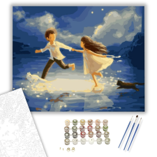 Számfestő.hu Gyermeki Álom - számfestő készlet – 40×50 cm (Keretre feszítve) kreatív és készségfejlesztő