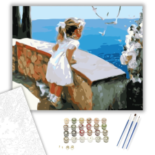 Számfestő.hu Gyermeki Kíváncsiság - számfestő készlet – 40×50 cm (Keretre feszítve) kreatív és készségfejlesztő