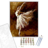 Számfestő.hu Gyönyörű Balerina - számfestő készlet – 40×50 cm (Keretre feszítve)