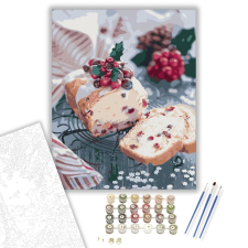 Számfestő.hu Gyümölcskenyér - számfestő készlet – 40×50 cm (Keretre feszítve) kreatív és készségfejlesztő