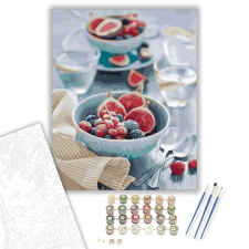 Számfestő.hu Gyümölcstál - számfestő készlet – 40×50 cm (Keretre feszítve) kreatív és készségfejlesztő