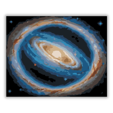 Számfestő.hu Gyűrűs Galaxis Fénylő Maggal - számfestő készlet kreatív és készségfejlesztő