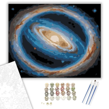 Számfestő.hu Gyűrűs Galaxis Fénylő Maggal - számfestő készlet – 60×70 cm (Keretre feszítve) kreatív és készségfejlesztő