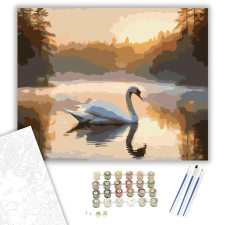 Számfestő.hu Hattyú a Hajnalban - számfestő készlet – 80×100 cm (Keret nélkül) kreatív és készségfejlesztő