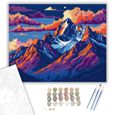 Számfestő.hu Hegyek Tüzes Látomása - számfestő készlet – 40×50 cm (Keretre feszítve) kreatív és készségfejlesztő