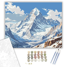 Számfestő.hu Hófödte Hegyi Magasztosság - számfestő készlet – 50×60 cm (Keret nélkül) kreatív és készségfejlesztő