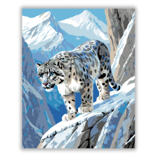 Számfestő.hu Hópárduc a Himaláján - számfestő készlet kreatív és készségfejlesztő