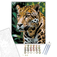 Számfestő.hu Jaguar a Dzsungelben - számfestő készlet – 50×60 cm (Keret nélkül) kreatív és készségfejlesztő