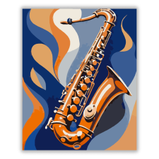 Számfestő.hu Jazz Szaxofon Absztrakció - számfestő készlet kreatív és készségfejlesztő