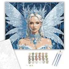 Számfestő.hu Jégtündér Királynő - számfestő készlet – 50×60 cm (Keret nélkül) kreatív és készségfejlesztő
