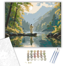 Számfestő.hu Jézus a Tópartnál - számfestő készlet – 60×70 cm (Keretre feszítve) kreatív és készségfejlesztő