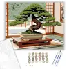 Számfestő.hu Juniper Bonsai a Tatami Szobában - számfestő készlet – 80×100 cm (Keret nélkül)
