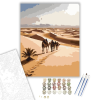 Számfestő.hu Karaván a Siwa Oázis felé - számfestő készlet – 40×50 cm (Keretre feszítve)
