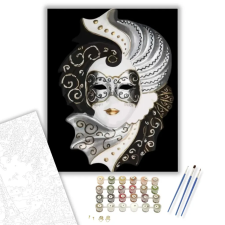 Számfestő.hu Karneváli álarc - számfestő készlet – 50×60 cm (Keret nélkül) kreatív és készségfejlesztő