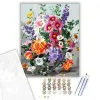 Számfestő.hu Kerti virágok - számfestő készlet – 60×70 cm (Keretre feszítve)
