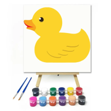 Számfestő.hu Kiskacsa - gyerek számfestő készlet – 50×50 cm (Keret nélkül) kreatív és készségfejlesztő