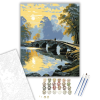 Számfestő.hu Ködös Napkelte a Kőhíd Felett - számfestő készlet – 40×50 cm (Keretre feszítve)