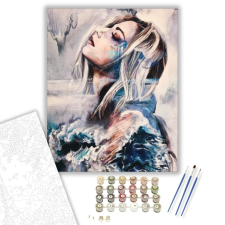 Számfestő.hu Könnyek- számfestő készlet – 40×50 cm (Keretre feszítve) kreatív és készségfejlesztő