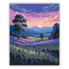 Számfestő.hu Levendulamező Alkonyatkor - számfestő készlet kreatív és készségfejlesztő