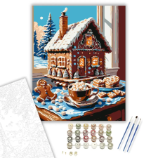 Számfestő.hu Mézeskalács Álom - számfestő készlet – 60×70 cm (Keret nélkül) kreatív és készségfejlesztő