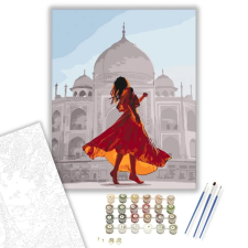 Számfestő.hu Mezítláb - számfestő készlet – 60×70 cm (Keretre feszítve) kreatív és készségfejlesztő