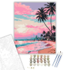 Számfestő.hu Miami Beach Naplemente - számfestő készlet – 60×70 cm (Keretre feszítve)