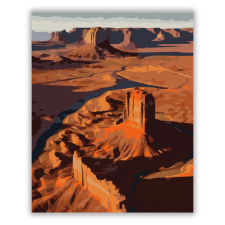 Számfestő.hu Monument Valley Alkonyati Látkép - számfestő készlet kreatív és készségfejlesztő