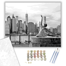 Számfestő.hu Mozdulat - számfestő készlet – 40×50 cm (Keretre feszítve) kreatív és készségfejlesztő