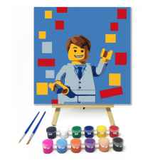 Számfestő.hu Műsorvezető - gyerek számfestő készlet – 20×20 cm (Keretre feszítve) kreatív és készségfejlesztő